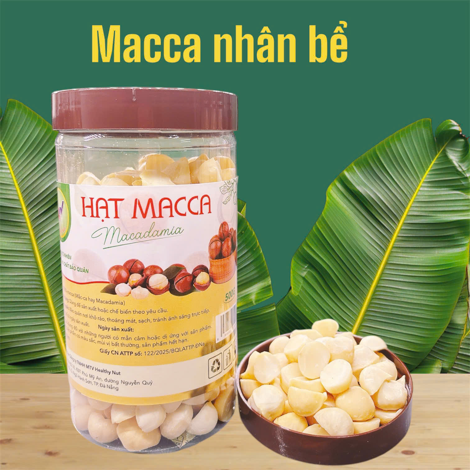 Macca nhân bể - 500g